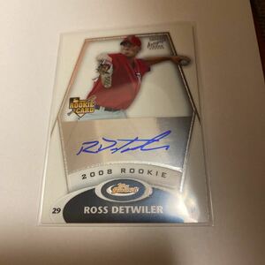 Ross Detwiler RC 2008 Topps Finest auto