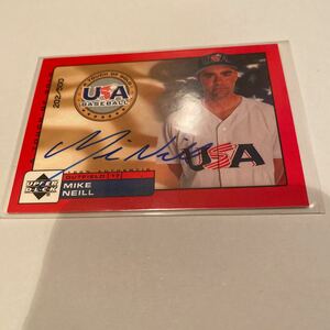 Mike Neill 2000 UD USA A Touch of Gold auto /500
