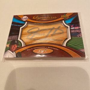 Felix Hernandez 2007 UD Sweet Spot Bat Barrel Silver auto 1/1