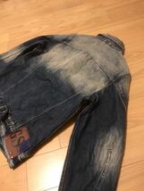 良品☆G-STAR RAW／ジースター ロウ サイズS ヴィンテージウォッシュVINTAGE USED加工 デニムARCジャケット 3D&シンチバック付 ジージャン_画像10