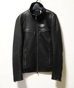 AZ by junhashimotoe-zei Jun is si Moto leather jacket Rider's ram leather size S