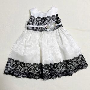 現在未製造 定価7000円以上 ドレス 発表会 結婚式 破格 会 女の子 プリンセス ホワイト 白 ブラック 卒園式 入園式