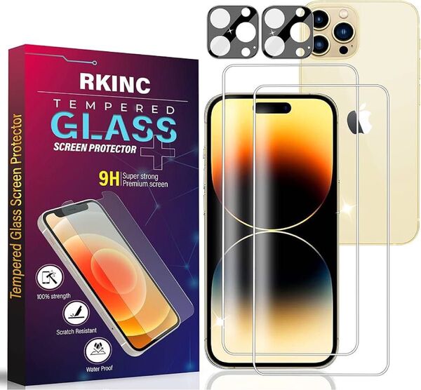 ガラスフィルム iPhone 14 Pro Max 6.7-Inch 強化ガラス 液晶 保護