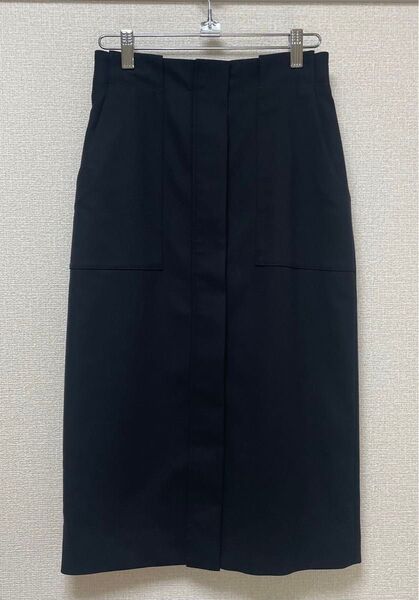 Demi-Luxe BEAMS(デミルクス ビームス)黒スカート サイズ36 丈70cm 前ファスナー