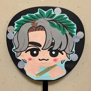 うちわ文字&イラスト snowman