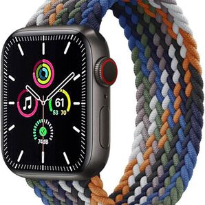 ブレイデッドソロループ アップルウォッチ バンド SOLO LOOP スポーツバンド 耐衝撃 ナイロン素材 38/40/41mm