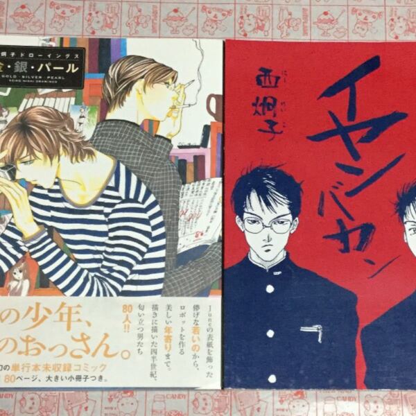 西炯子 画集 金 銀 パール ドローイング イラスト集