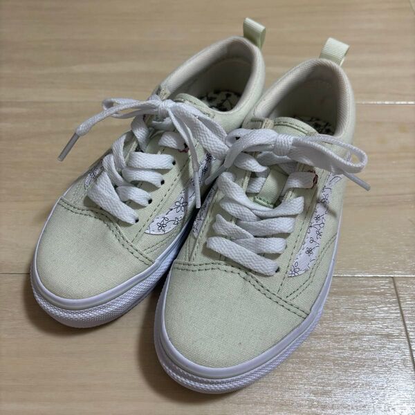 VANS キッズ スニーカー 19cm ライトグリーン