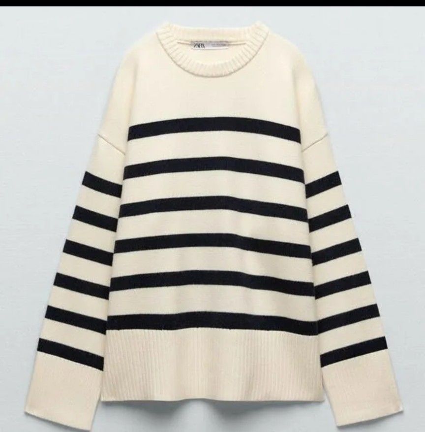 ZARA ボーダーニットＬ