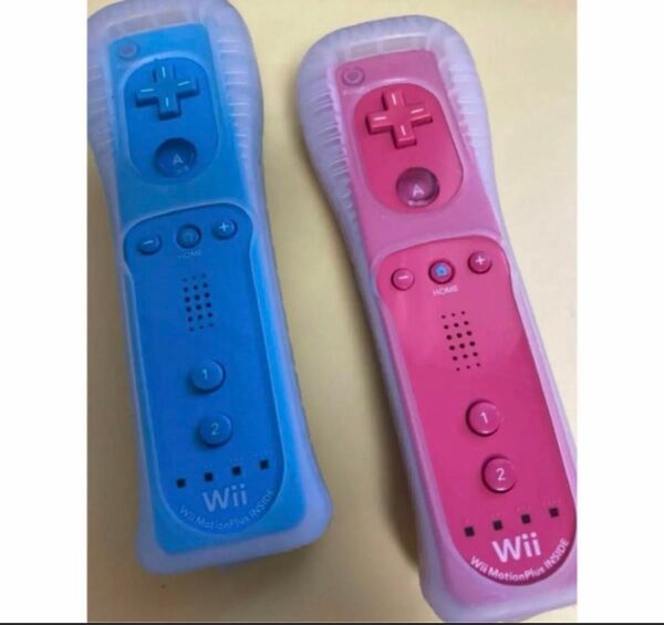 Wii WiiU用 リモコンプラスセット ブルー ピンク