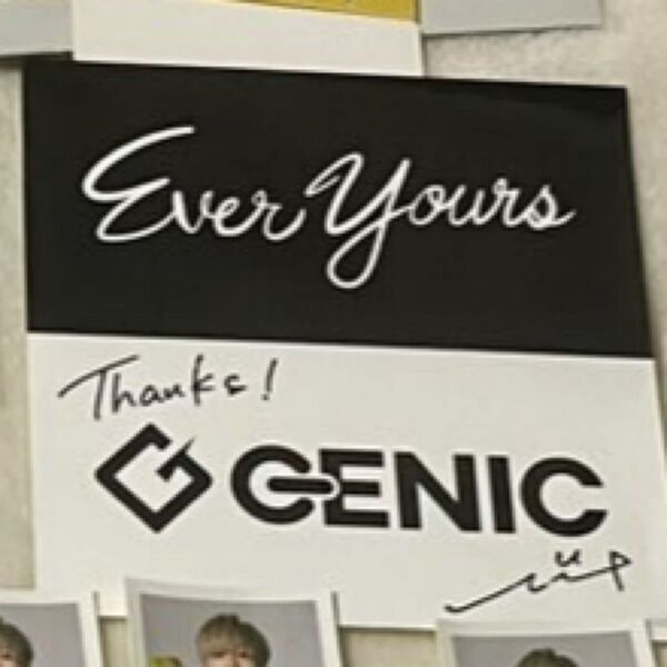 GENIC 西本茉生 Ever Yours 直筆サイン ステッカー