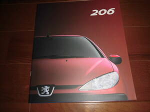  Peugeot 206 [ catalog only 2002 year about 18 page ]S16 limited /XS other T1RFN/T1NFU other 