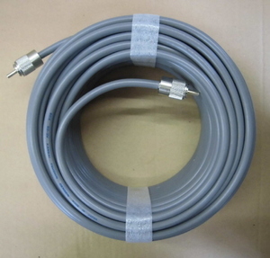 [ обе край M type коннектор есть ]5D-2V 25m фиксация [ основа земля отдел ] для коаксильный кабель ( серый )