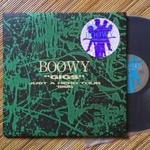 《見本盤・美盤！》BOOWY『BOOWY GIGS』LP～ボウイ/氷室京介/布袋寅泰/JUST A HERO TOUR/にほ_画像1