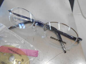 ソニアリキエル SONIA RYKIEL チタン ハーフリム 眼鏡フレーム　65-0054-03 お洒落