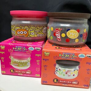 未使用 1番くじ トイストーリー ハロウィン キャンディーポット 2種