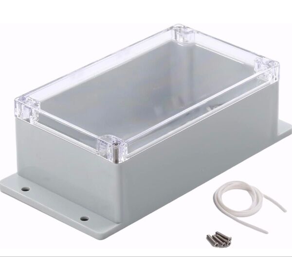 【最終価格】ABSプラスチックジャンクションボックス 防塵防水IP65電気エンクロージャボックス PC透明クリアカバー