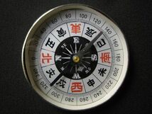 日本製 コンパス USED 方位磁石 レトロ 昭和 漢字 干支 十二支_画像2