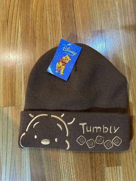 子供用プーさんニット帽 ベビーチャイルドチルドレン ディズニー 秋冬防寒具
