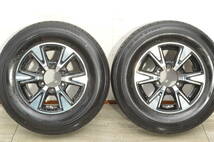 《良好品》トヨタ 200 ハイエース モデリスタセレクション 15in 6J +33 PCD139.7 ブリヂストン RD-613 195/80R15 レジアスエース 2本セット_画像1