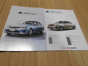 絶版車カタログ　トヨタ　カローラ＆アクセサリー表2012~2019