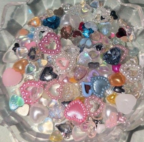 ハート ネイルパーツ ハンドメイド デコパーツ