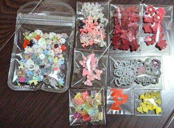 ハンドメイド デコパーツ プラパーツ 花 セット