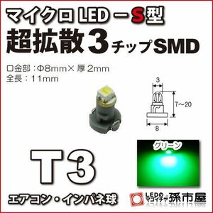 LED 孫市屋 LCS5-G T3-マイクロLED-S型-SMD-緑