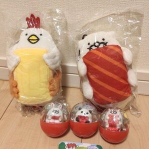 【新品未使用】スシローファン必見!だっこずしぬいぐるみパスケース(2個 )+ だっこずしプルバックカー+ガチャガチャコイン(6枚)