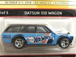 ラスト 1 レア 限定 HW 50周年 Datsun 510 Wagon Nissan 日産 ニッサン ダットサン ブルーバード ワゴン 32 LA Convention Jun Imai