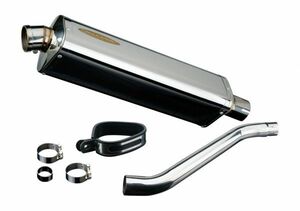 DELKEVIC スリップオンステンレストライオーバルマフラー★YAMAHA TDM850 1991-2001 420mm KIT1451