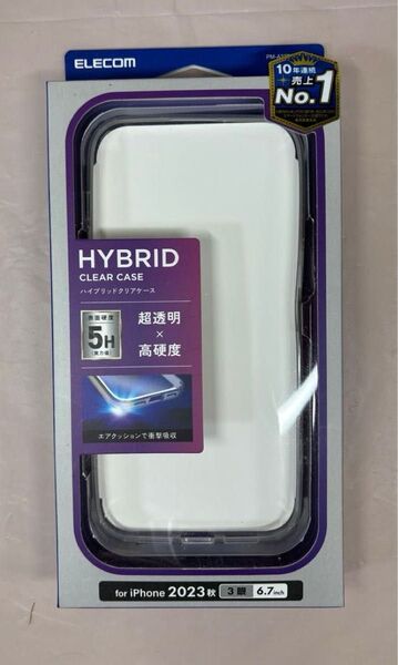 エレコムiPhone 15 Pro Max ハイブリッドケースPM-A23DHVCKCR