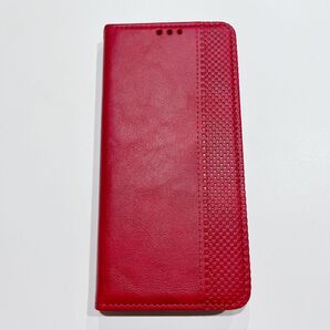 Blackview A70 ケース 手帳型 赤 スタンド 高級 PU 無地