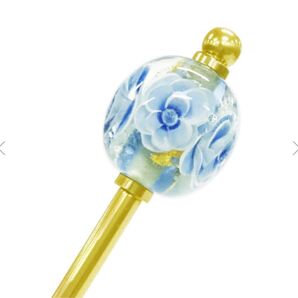 白薔薇とんぼ玉簪 TheIchi wargo かすう工房