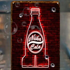 ヌカ・コーラ NUKA COLA コカ・コーラ アルミ看板 看板 ブリキ看板 レトロ風 壁飾り インテリア