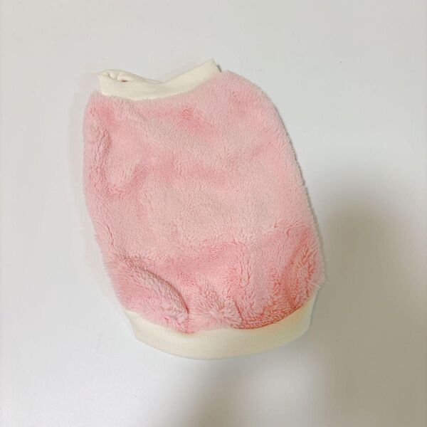 イヌノハナ ふわふわトレーナー あったか 犬服 冬用 モコモコ Sサイズ ドッグウェア ピンク