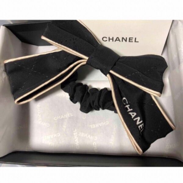 CHANEL ヘアゴム シュシュ リボン