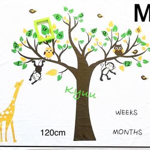 赤ちゃん寝相レターシーツ アートシーツ Mさる フクロウ おまけ付き