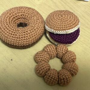 編みぐるみ 食べ物 3個セット