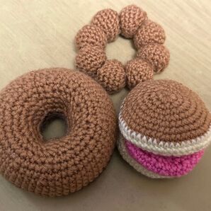 編みぐるみ 食べ物 3個セット