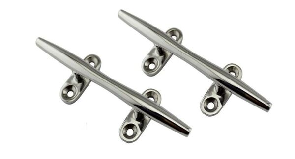クリート 2本 セット ボート 係留 ステンレス製 5インチ 127mm 2個