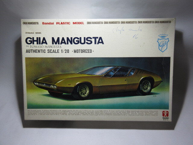 Vintage Model Car Kit Ghia Mangusta 1/20 Action Powered