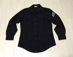 [522] the truth thing beautiful goods! for women US NAVY dress shirt wool made rank insignia attaching man M size 
