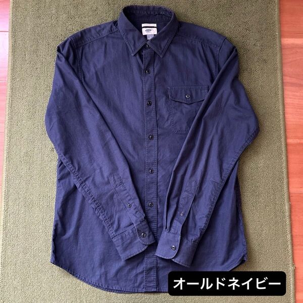オールドネイビー 長袖 シャツ ネイビー M
