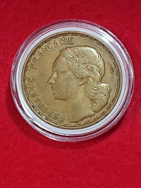 フランス50フラン1952年旧硬貨 古銭