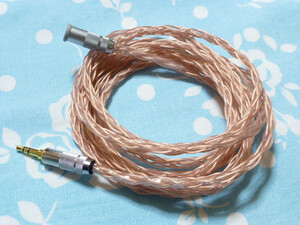 2.5mm4 ultimate ( female ) - 3.5mm3 ultimate stereo Mini conversion extension cable MOGAMI 2944. core Blade knitting 200cm length .( connector custom correspondence possible )
