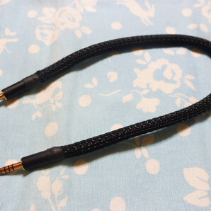 4.4mm5極 - 4.4mm5極 ライン 入力 ケーブル 8N-ofc + 102SSC 36芯 GND 有 35cm純銅 無メッキ テルル銅 AECO ハイエンド ZEN DAC CAN