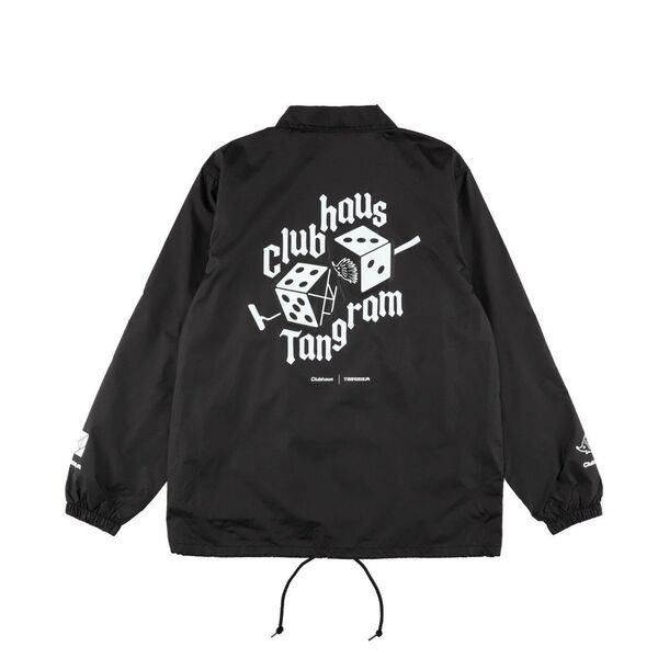 TANGRAM×CLUBHAUS ナイロンコーチジャケット XLサイズ ブラック
