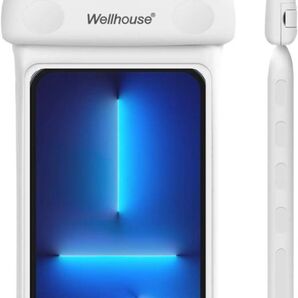 wellhouse ユニバーサル スマホ お風呂 防水ケース 首かけ ip8x 完全防水 水中ショットダイビングビーチ携帯 A3011