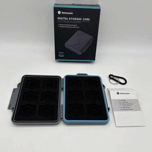 Yottamaster SDカードケース (SD*12枚+microSD*12枚) IP54 防水 防塵 耐衝撃 大容量 メモリカード 収納ケースA3024